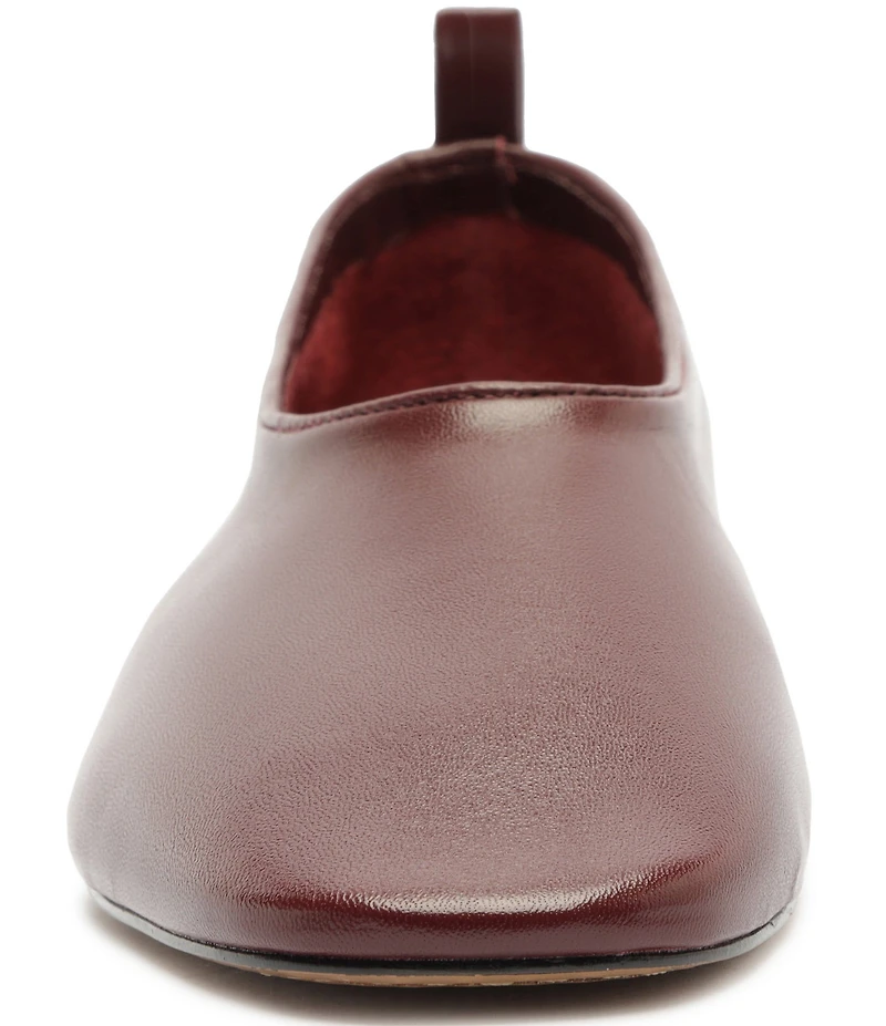 Schutz Hadley High Vamp Leather Ballet Flats