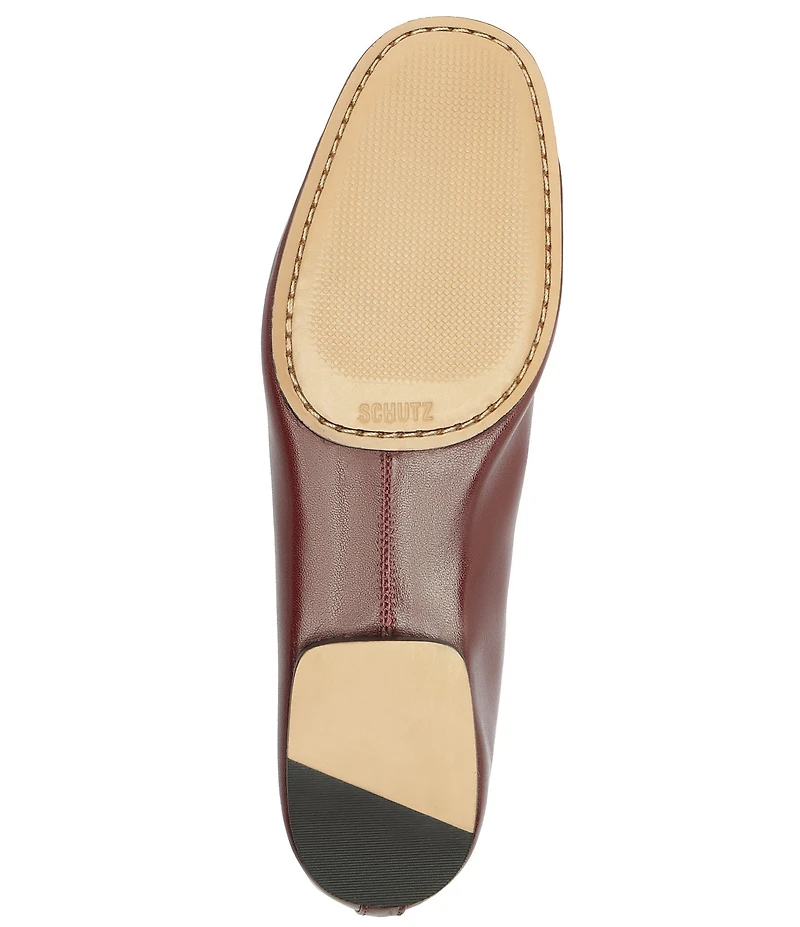 Schutz Hadley High Vamp Leather Ballet Flats