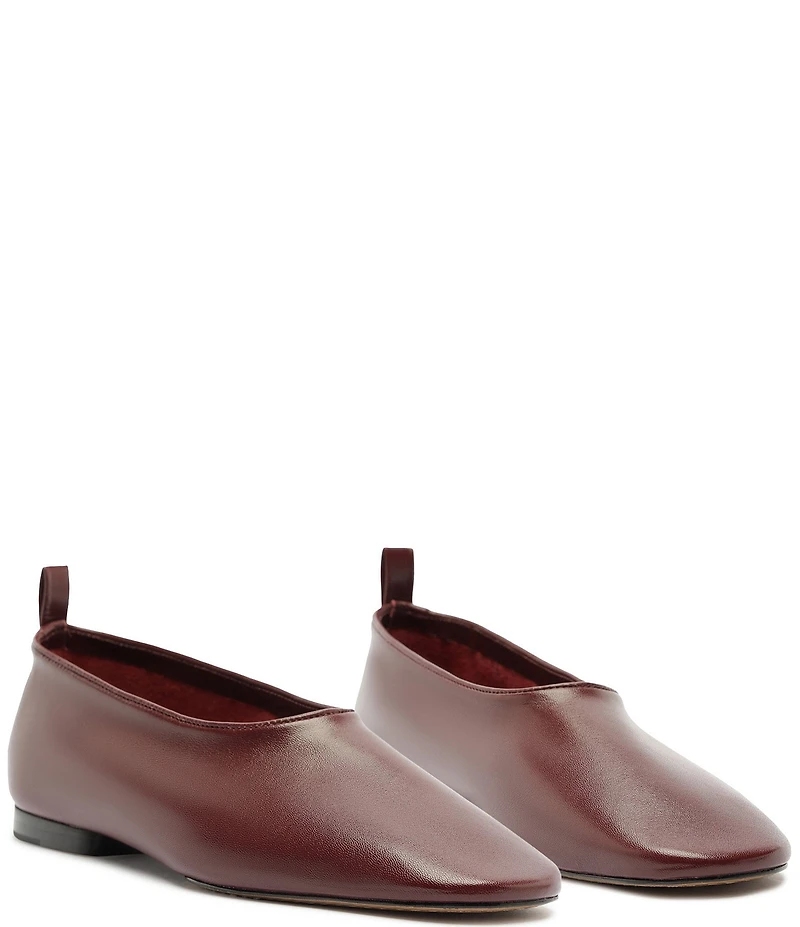 Schutz Hadley High Vamp Leather Ballet Flats