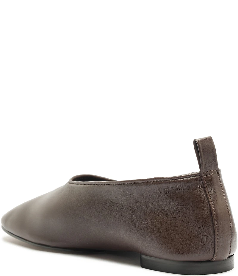 Schutz Hadley High Vamp Leather Ballet Flats