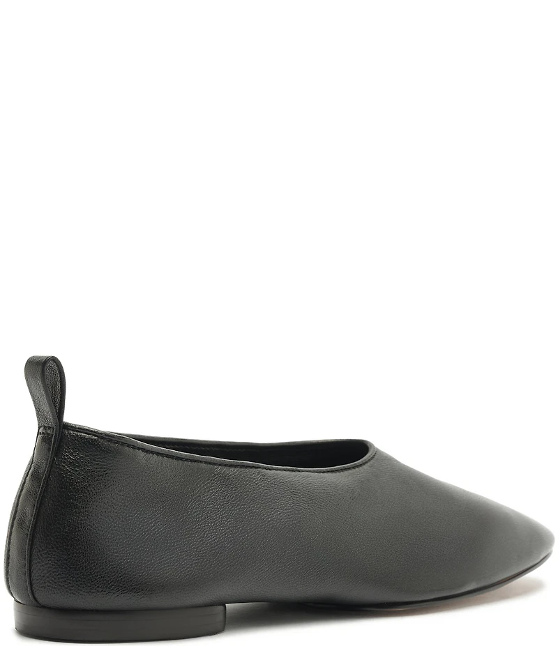 Schutz Hadley High Vamp Leather Ballet Flats