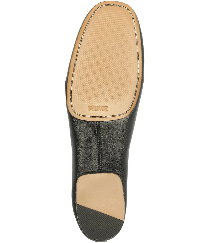 Schutz Hadley High Vamp Leather Ballet Flats