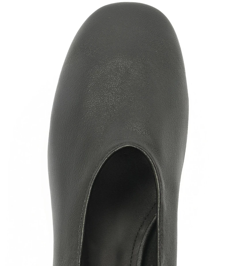 Schutz Hadley High Vamp Leather Ballet Flats