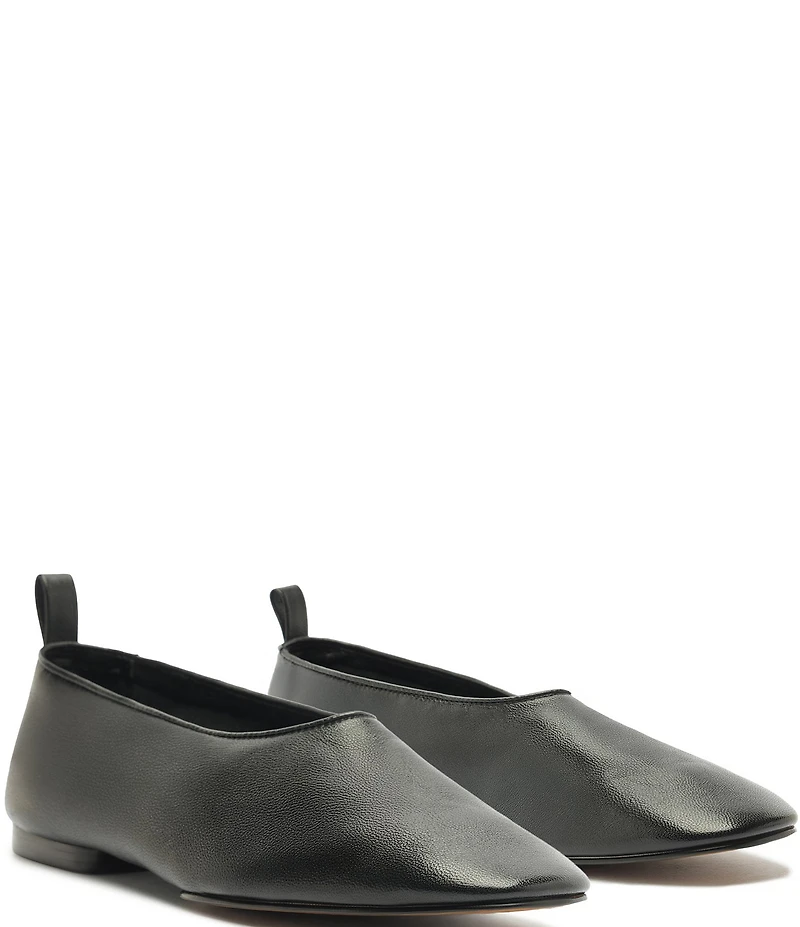 Schutz Hadley High Vamp Leather Ballet Flats