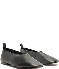 Schutz Hadley High Vamp Leather Ballet Flats