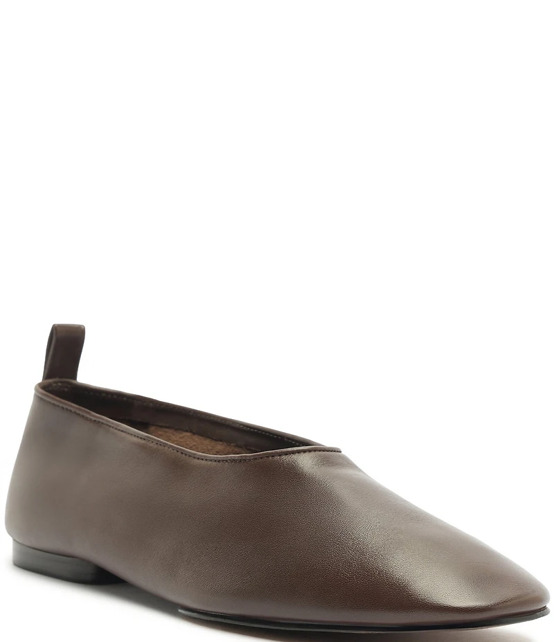 Schutz Hadley High Vamp Leather Ballet Flats