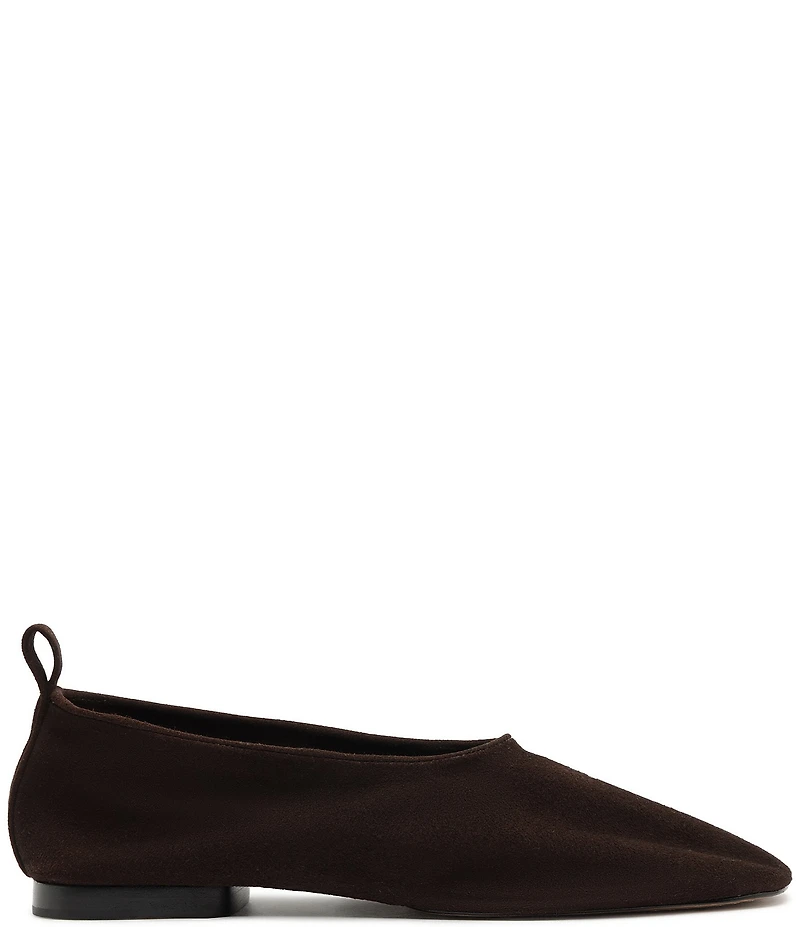 Schutz Hadley High Vamp Suede Ballet Flats