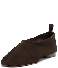 Schutz Hadley High Vamp Suede Ballet Flats