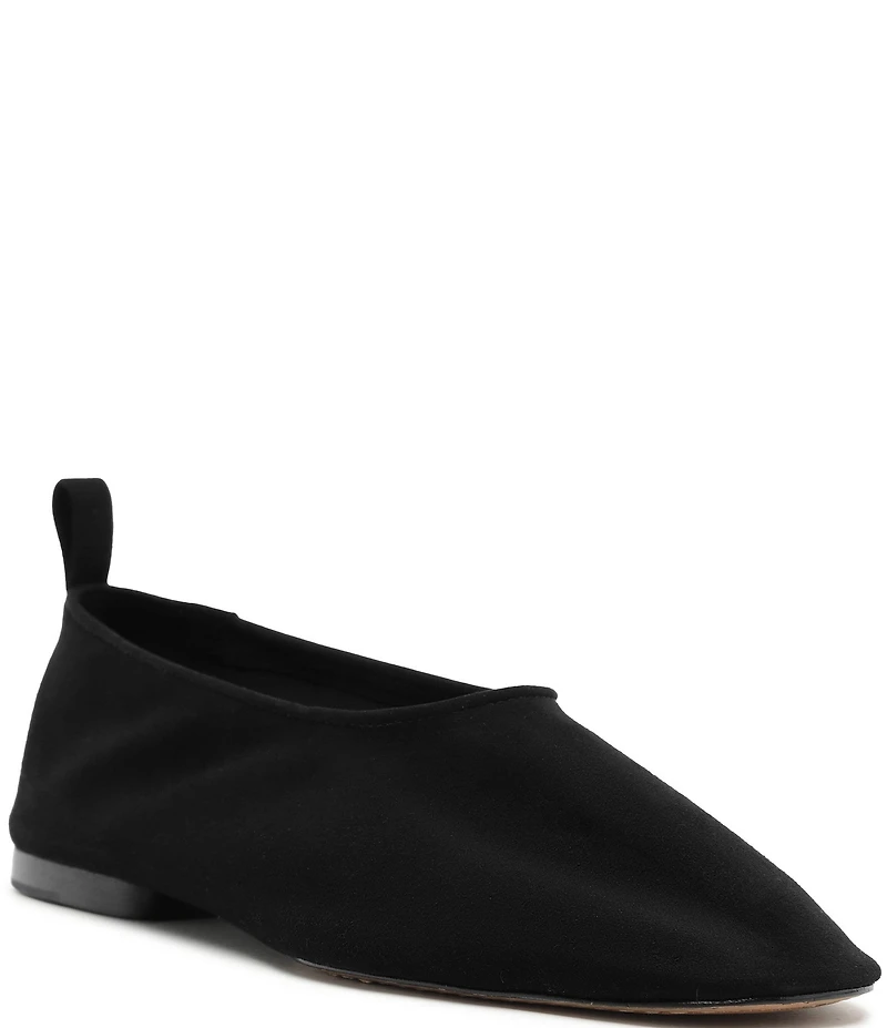 Schutz Hadley High Vamp Suede Ballet Flats
