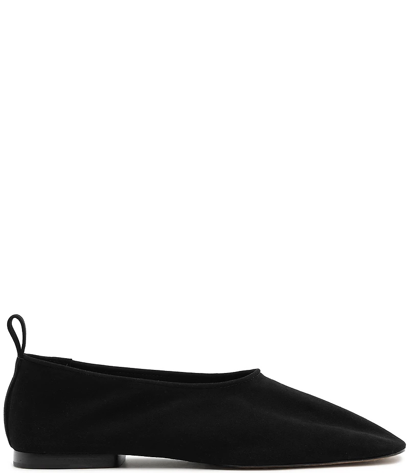 Schutz Hadley High Vamp Suede Ballet Flats