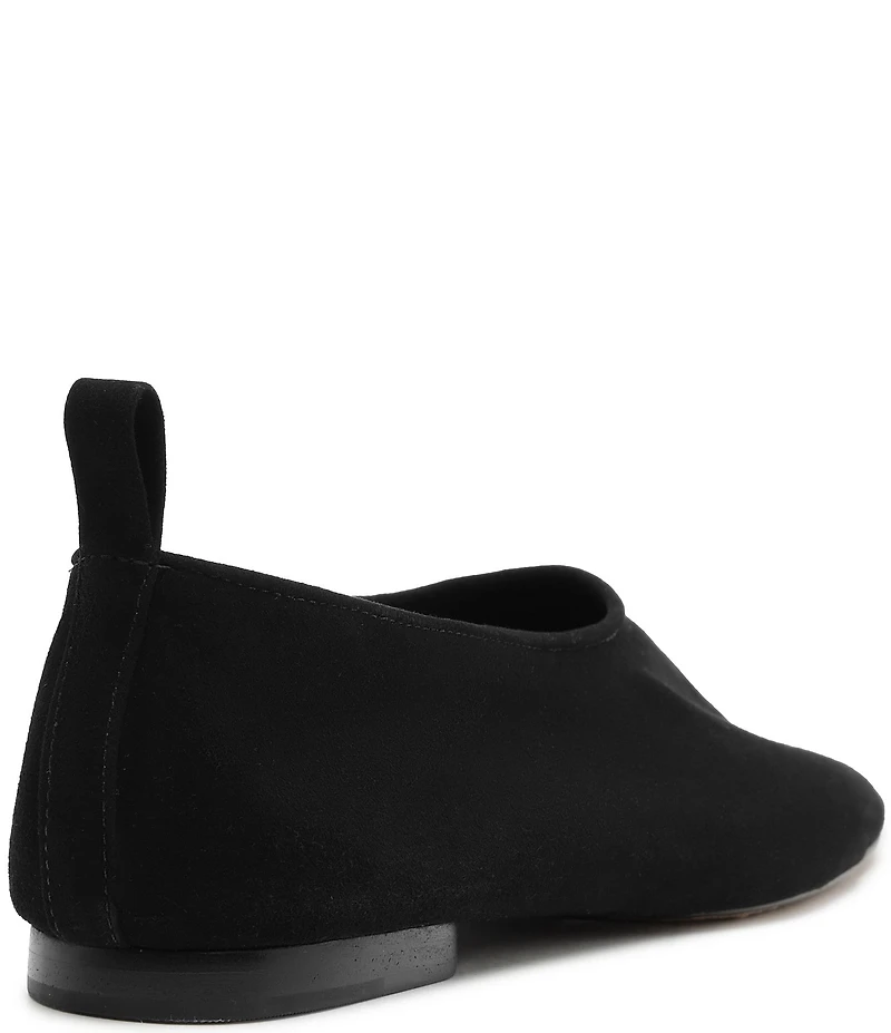 Schutz Hadley High Vamp Suede Ballet Flats