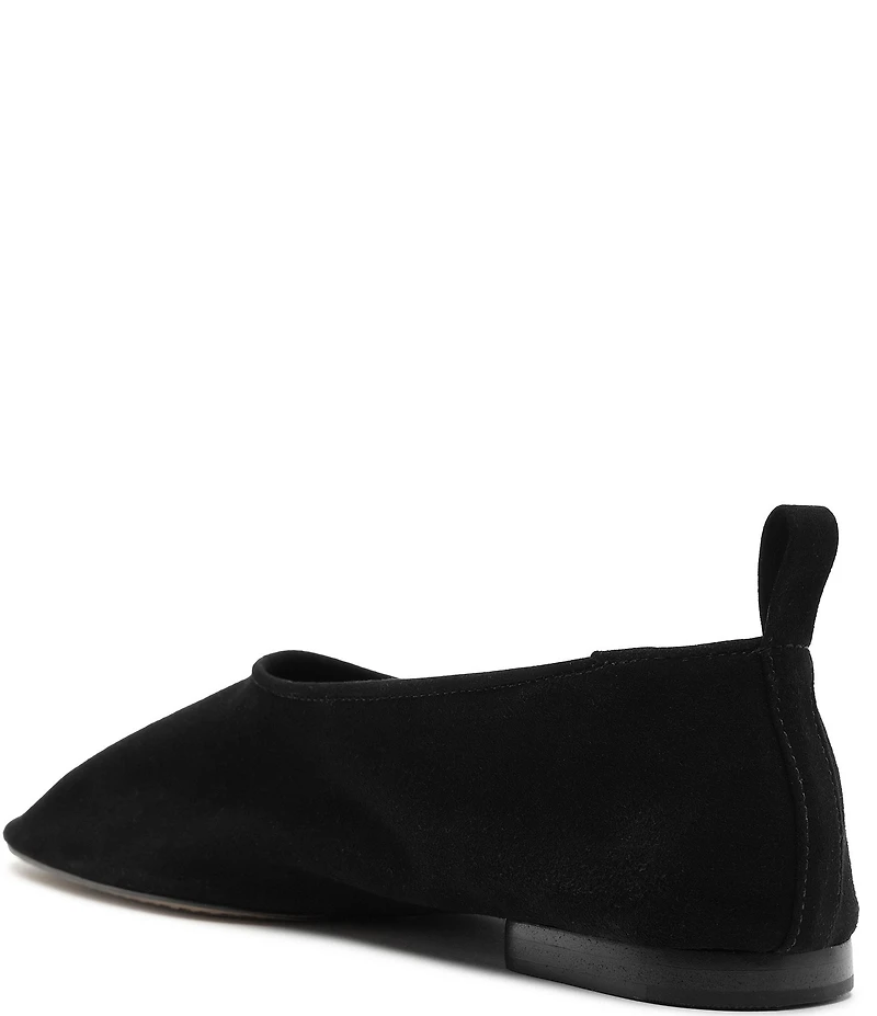 Schutz Hadley High Vamp Suede Ballet Flats