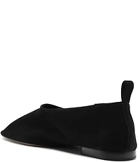 Schutz Hadley High Vamp Suede Ballet Flats