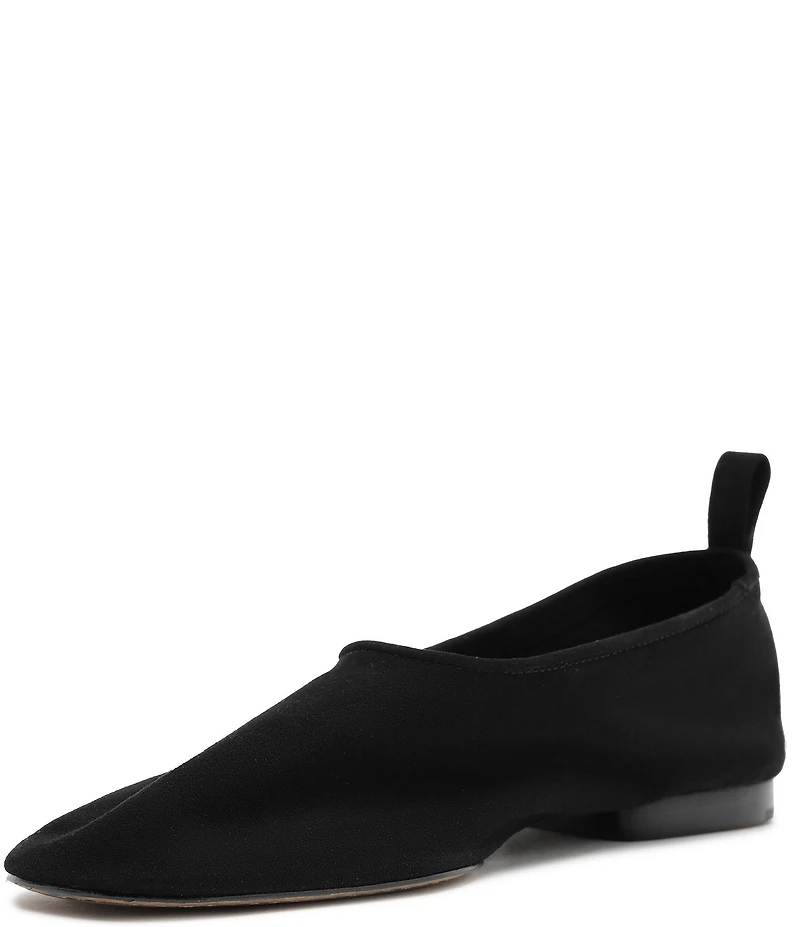 Schutz Hadley High Vamp Suede Ballet Flats
