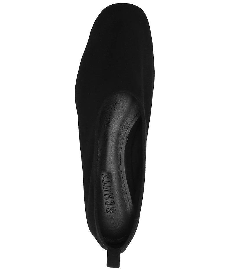 Schutz Hadley High Vamp Suede Ballet Flats