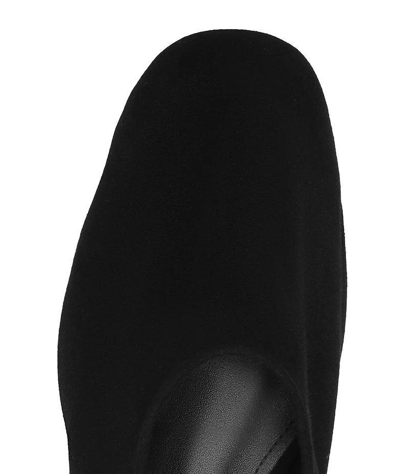 Schutz Hadley High Vamp Suede Ballet Flats