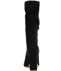 Schutz Harriet Suede Slouch Shaft Mid Calf Boots