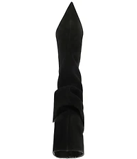 Schutz Harriet Suede Slouch Shaft Mid Calf Boots