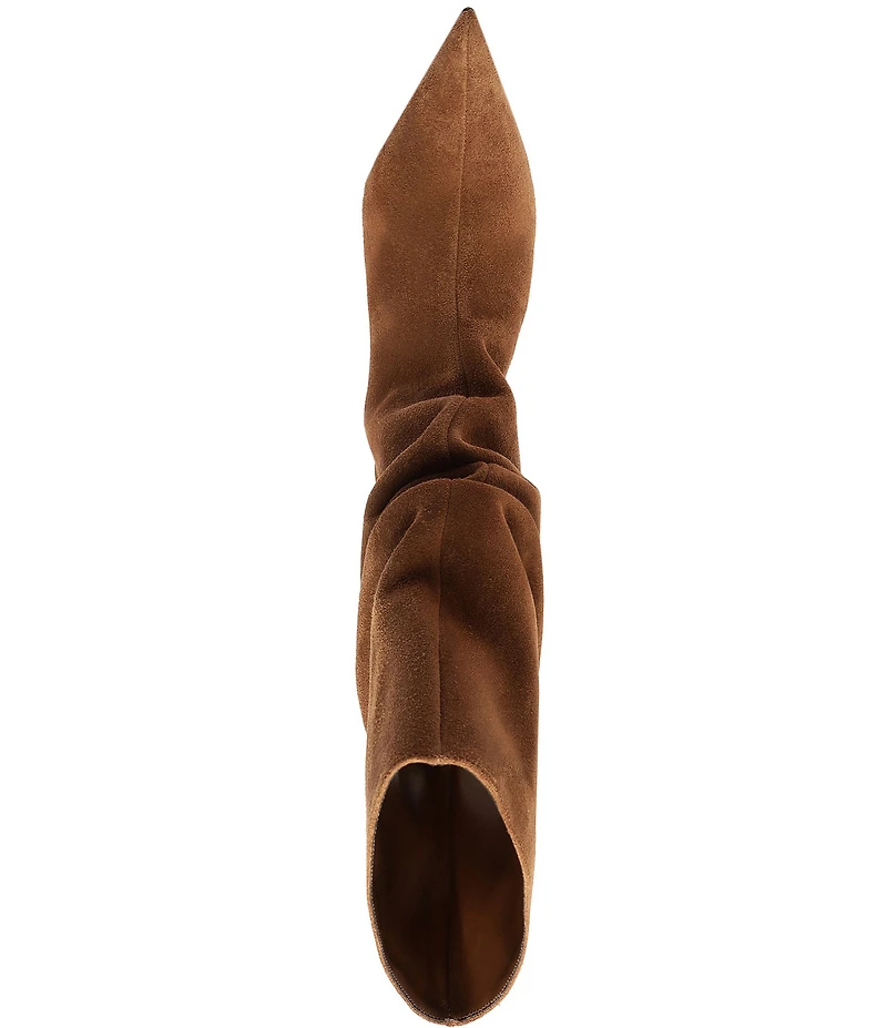 Schutz Harriet Suede Slouch Shaft Mid Calf Boots