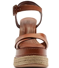 Schutz Hilda Rope High Leather Platform Block Heel Sandals