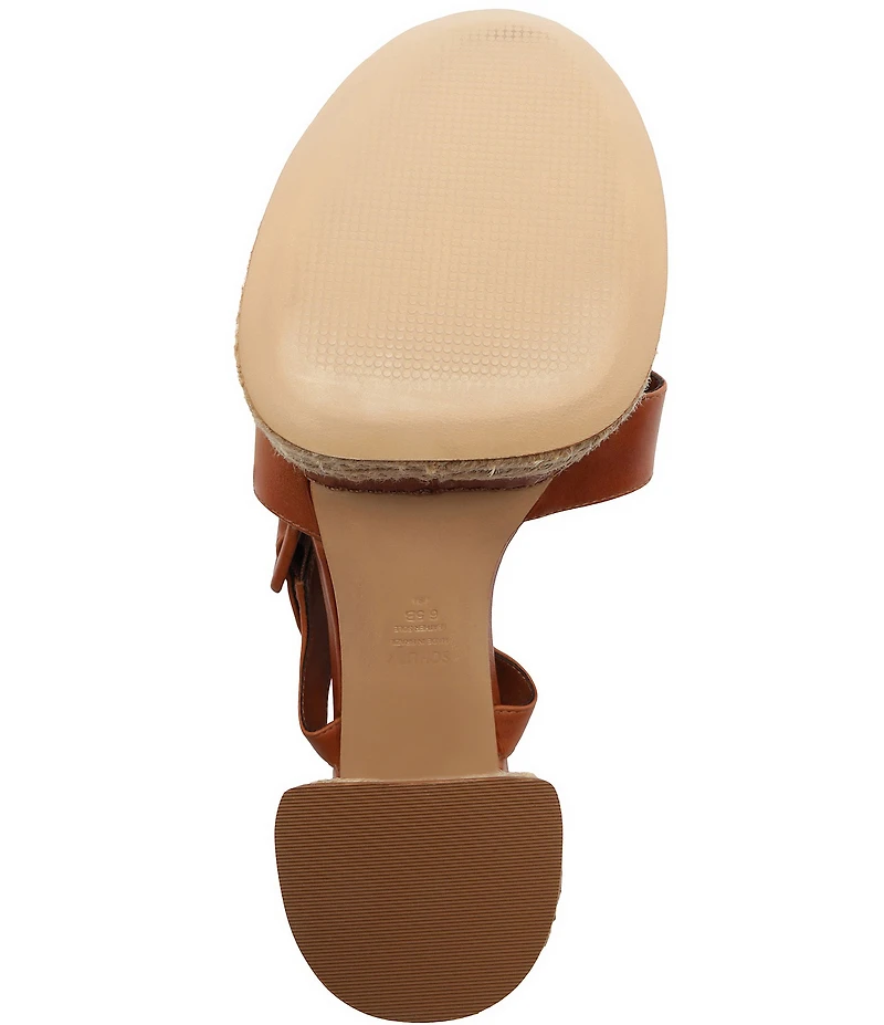 Schutz Hilda Rope High Leather Platform Block Heel Sandals