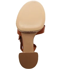 Schutz Hilda Rope High Leather Platform Block Heel Sandals