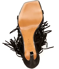 Schutz Indie Fringe Suede High Heel Sandals