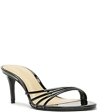 Schutz Inez Mule Patent Leather Dress Slide Sandals