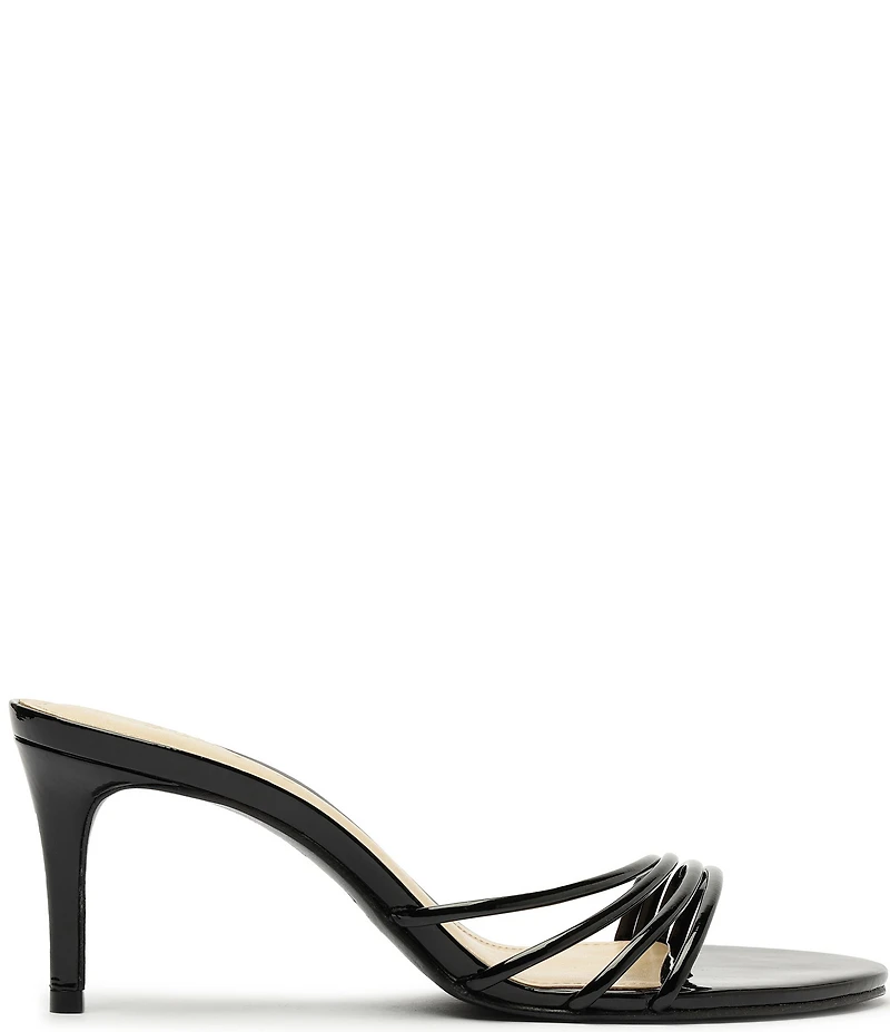 Schutz Inez Mule Patent Leather Dress Slide Sandals