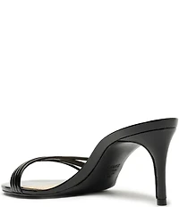 Schutz Inez Mule Patent Leather Dress Slide Sandals