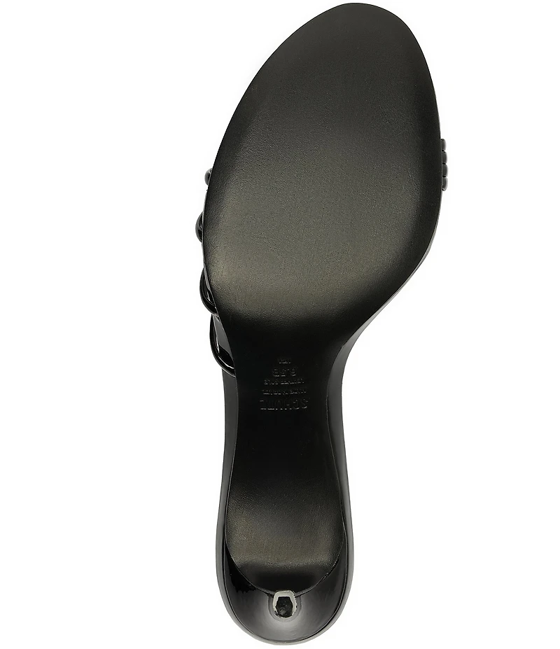 Schutz Inez Mule Patent Leather Dress Slide Sandals