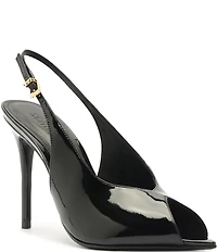 Schutz Ingrid Patent Leather Peep Toe Pumps