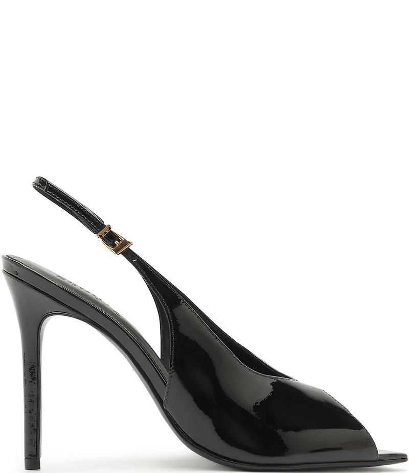 Schutz Ingrid Patent Leather Peep Toe Pumps
