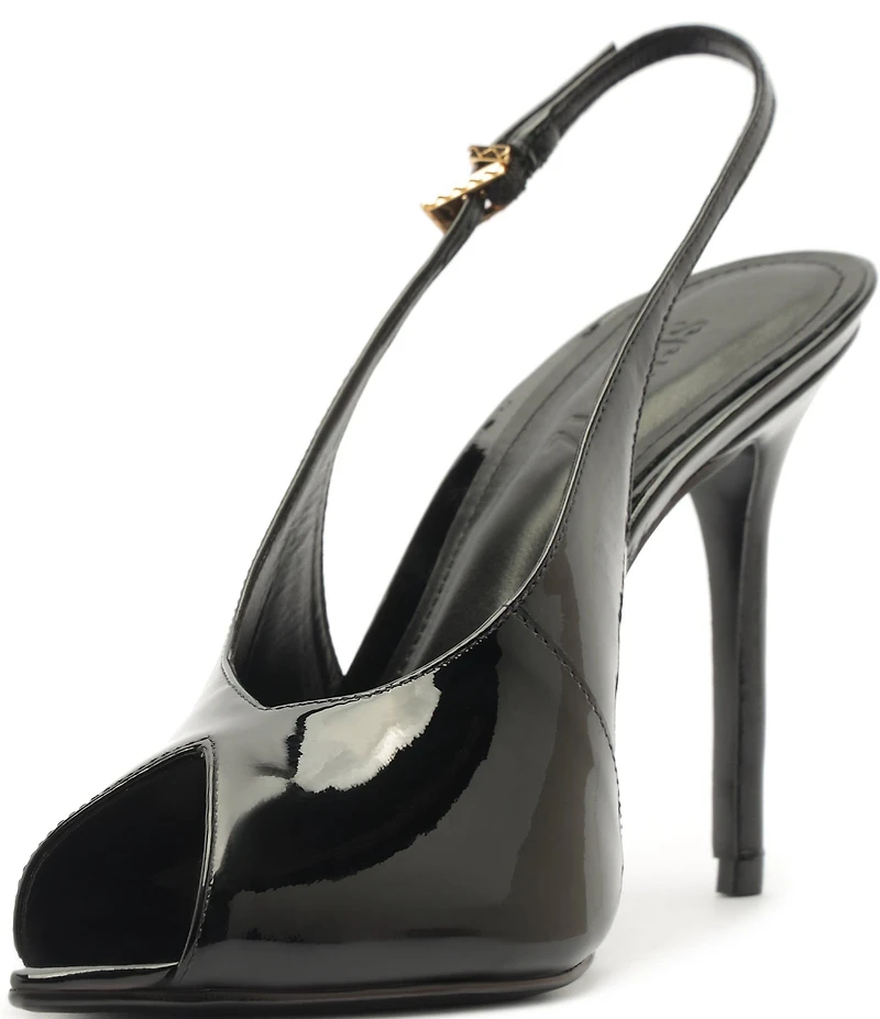Schutz Ingrid Patent Leather Peep Toe Pumps