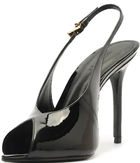 Schutz Ingrid Patent Leather Peep Toe Pumps