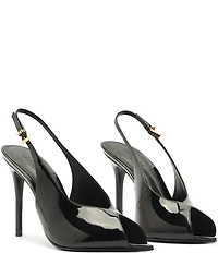 Schutz Ingrid Patent Leather Peep Toe Pumps