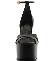 Schutz Jolene Leather High Heel Ankle Strap Dress Sandals