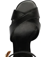 Schutz Jolene Leather High Heel Ankle Strap Dress Sandals