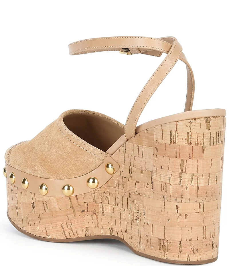 Schutz Kayana Suede Wedge Pumps