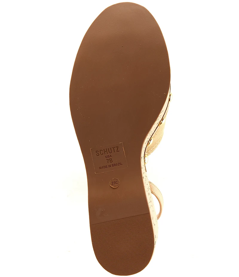 Schutz Kayana Suede Wedge Pumps