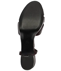 Schutz Keefa Leather Platform Block Heel Sandals