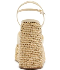 Schutz Keefa Wedge Leather Platform Sandals