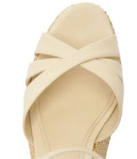 Schutz Keefa Wedge Leather Platform Sandals