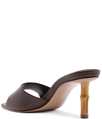 Schutz Leena Bamboo Leather Dress Slide Sandals