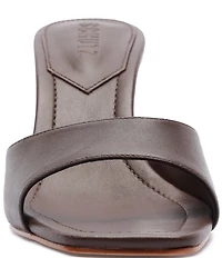 Schutz Leena Bamboo Leather Dress Slide Sandals