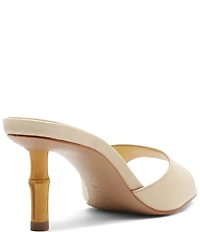 Schutz Leena Bamboo Leather Dress Slide Sandals