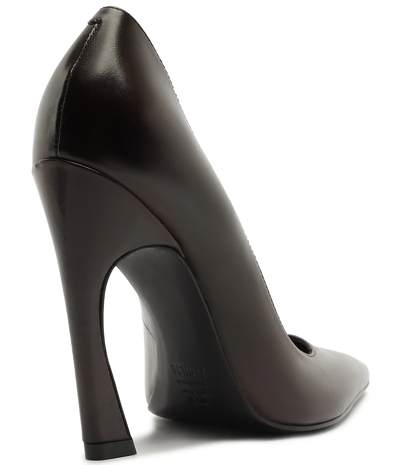 Schutz Lexi Leather Pointed Toe Pumps