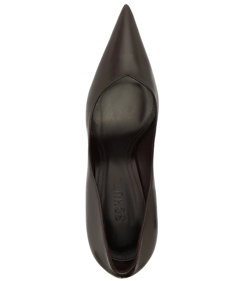 Schutz Lexi Leather Pointed Toe Pumps