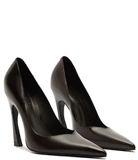 Schutz Lexi Leather Pointed Toe Pumps