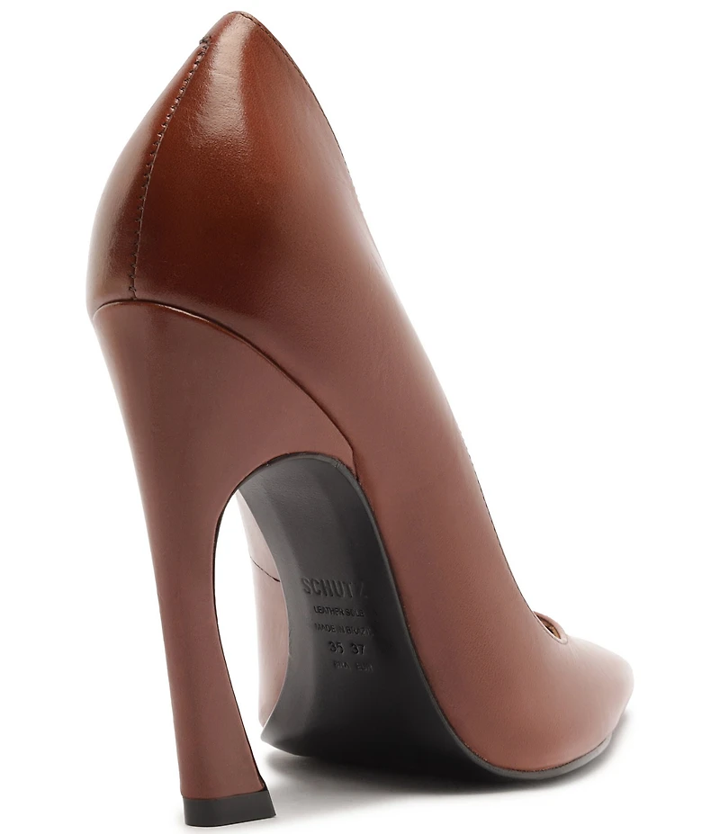 Schutz Lexi Leather Pointed Toe Pumps